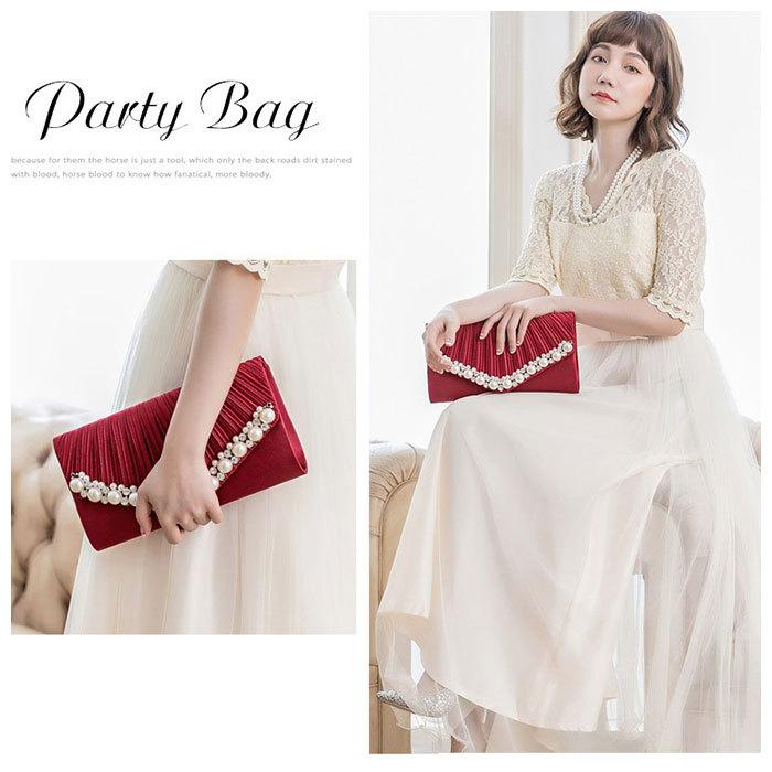 パーティーバッグ ビーズ 通販 がま口 ビーズライン サテン クラッチバッグ 大きめ おしゃれ ショルダー ミニバッグ ハンドバッグ バッグ 上品 パーティーバッグ |  | 05