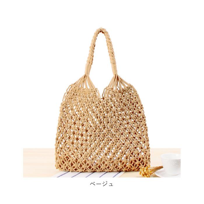 夏 通販夏 編み バッグ かごバッグ トート レディース 編みバッグ トートバッグ メッシュバッグ 夏バッグ 手提げ 海 リゾート ネット 可愛い エコバッグ 夏 | BACKYARD FAMILY | 21