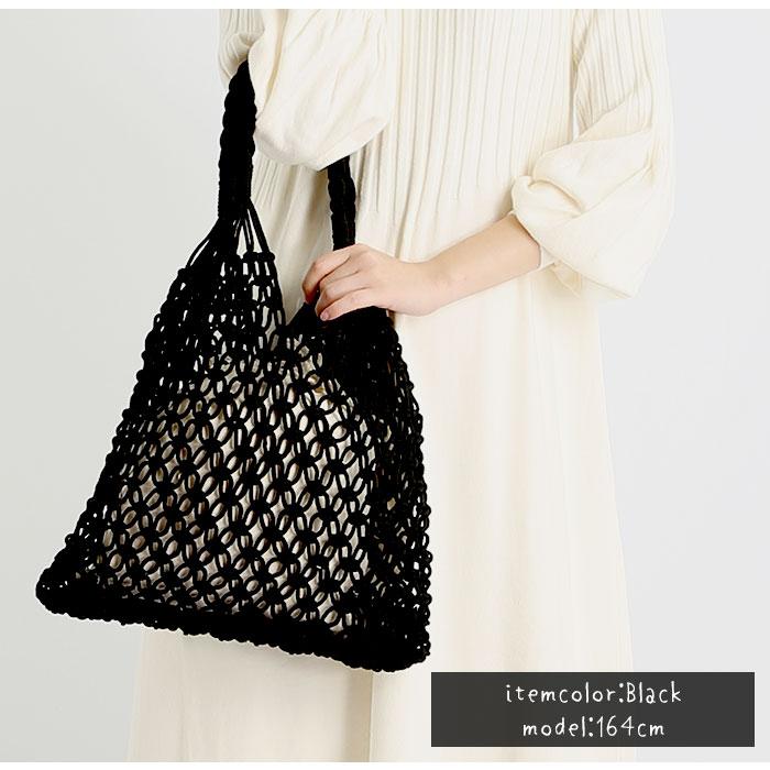 夏 通販夏 編み バッグ かごバッグ トート レディース 編みバッグ トートバッグ メッシュバッグ 夏バッグ 手提げ 海 リゾート ネット 可愛い エコバッグ 夏 | BACKYARD FAMILY | 11