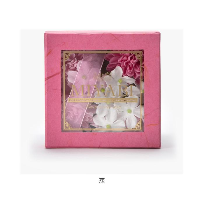ソープフラワー 通販ソープフラワー ボックス 入浴剤 和 バスフレボックス MIYABI M バスフレグランス 花の形 花びら 造花 ギフト 石鹸 せっけん ソープフラワー | ブランド登録なし | 14
