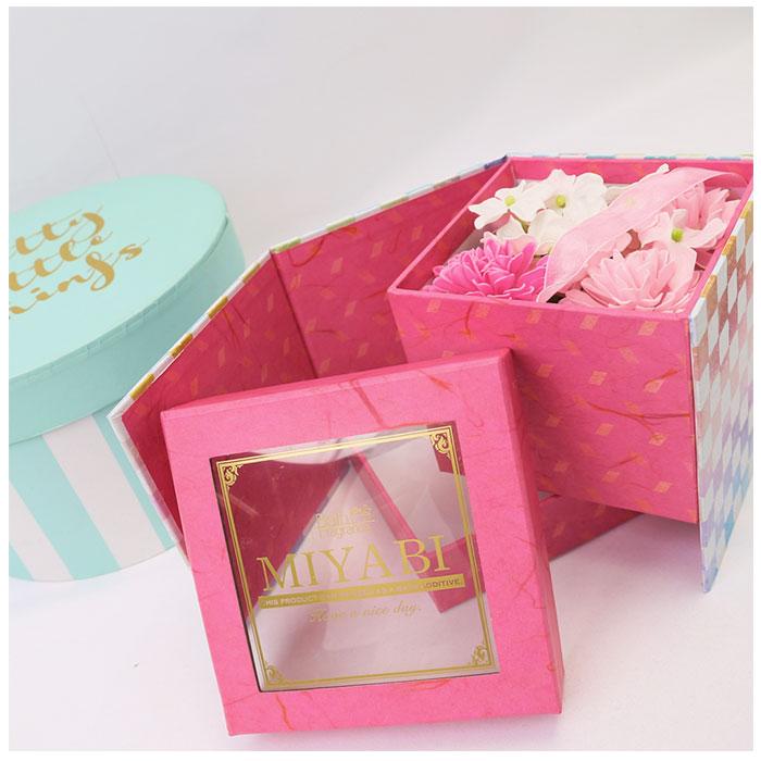 ソープフラワー 通販ソープフラワー ボックス 入浴剤 和 バスフレボックス MIYABI M バスフレグランス 花の形 花びら 造花 ギフト 石鹸 せっけん ソープフラワー | ブランド登録なし | 04