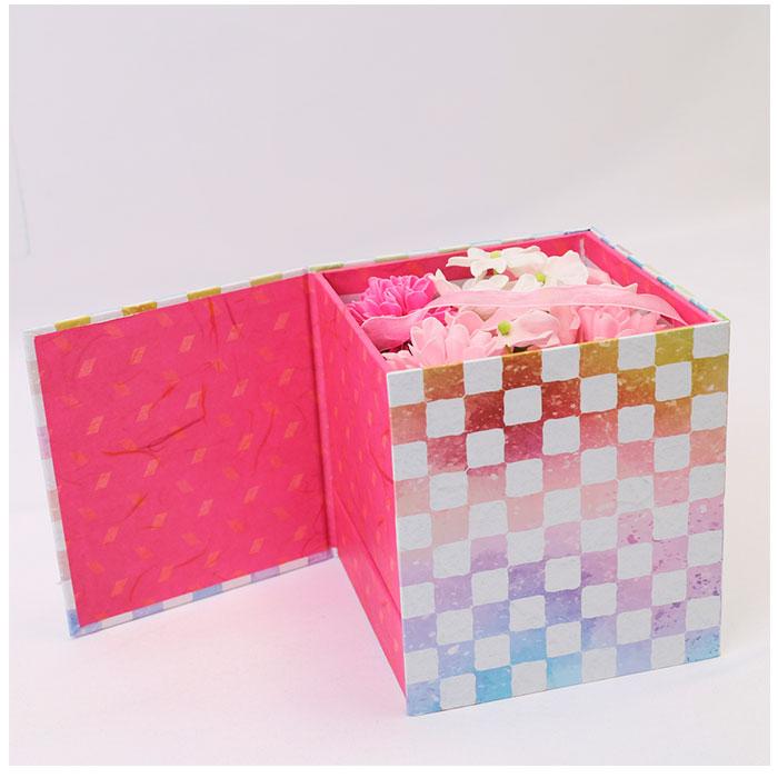 ソープフラワー 通販ソープフラワー ボックス 入浴剤 和 バスフレボックス MIYABI M バスフレグランス 花の形 花びら 造花 ギフト 石鹸 せっけん ソープフラワー | ブランド登録なし | 07