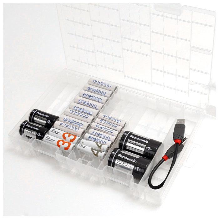 電池ケース 通販 乾電池ケース 電池 乾電池 収納ケース 収納ボックス 収納 ケース 単1 単2 単3 単4 角型 対応 単1乾電池 単1電池 単2乾電池 単2電池 電池ケース |  | 03
