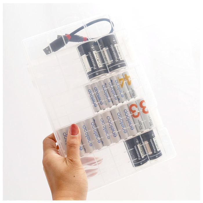 電池ケース 通販 乾電池ケース 電池 乾電池 収納ケース 収納ボックス 収納 ケース 単1 単2 単3 単4 角型 対応 単1乾電池 単1電池 単2乾電池 単2電池 電池ケース |  | 09