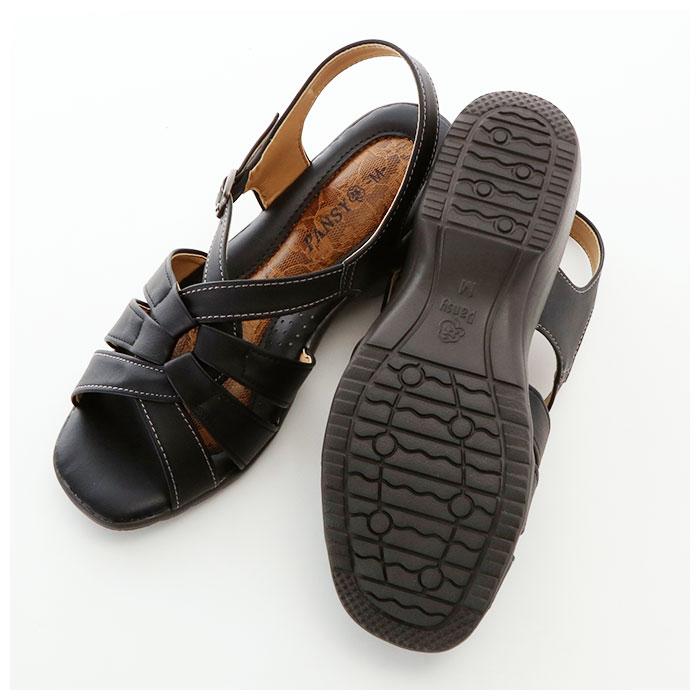 サンダル 通販サンダル レディース 夏 履きやすい ストラップサンダル パンジー pansy 歩きやすい 疲れにくい ローヒール おしゃれ シンプル サマーサンダル 軽 | PANSY | 09