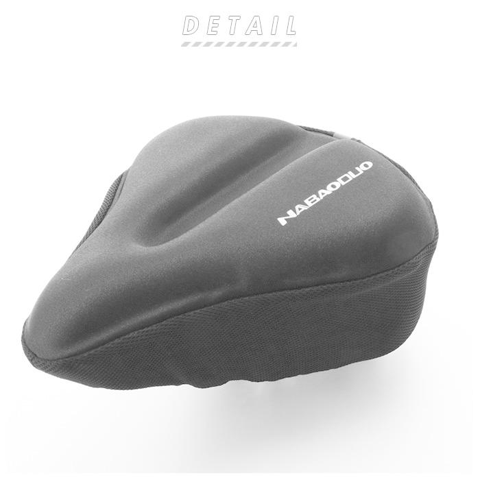 サドルカバー クッション 通販 大型 痛くない 黒 ブラック シンプル 自転車用品 ママチャリ フィットネスバイク 衝撃吸収 滑り止め お尻 サドルカバー |  | 02