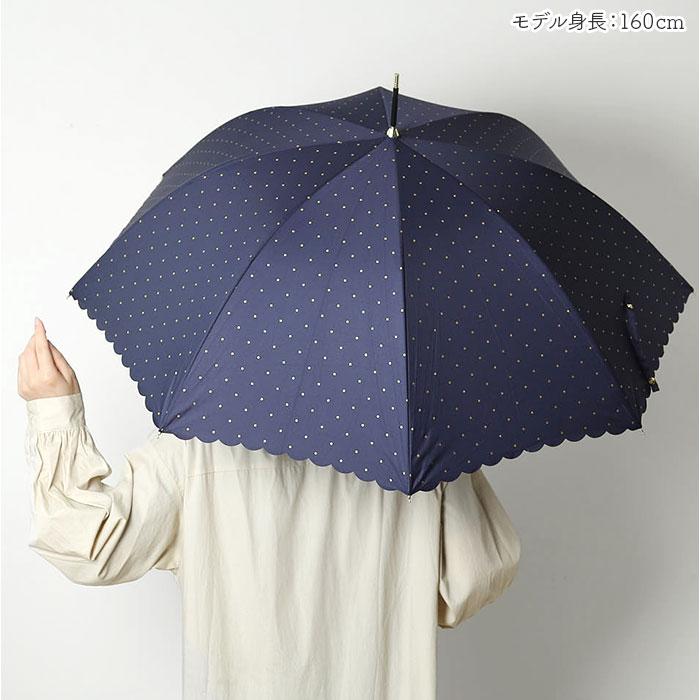 ビコーズ because ビコーズ 長傘 レディース 55cm 通販 雨傘 日傘 晴雨兼用傘 傘 かさ カサ 婦人傘 晴雨兼用 UV対策 紫外線対策 ドット 熱中症対策 かわいい | because | 05