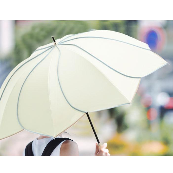 ビコーズ 傘 because 日傘 遮光 長傘 晴雨兼用 雨傘 晴雨兼用傘 UVカット 手開き 50cm 50センチ 軽量 軽い かさ カサ おしゃれ｜backyard｜17