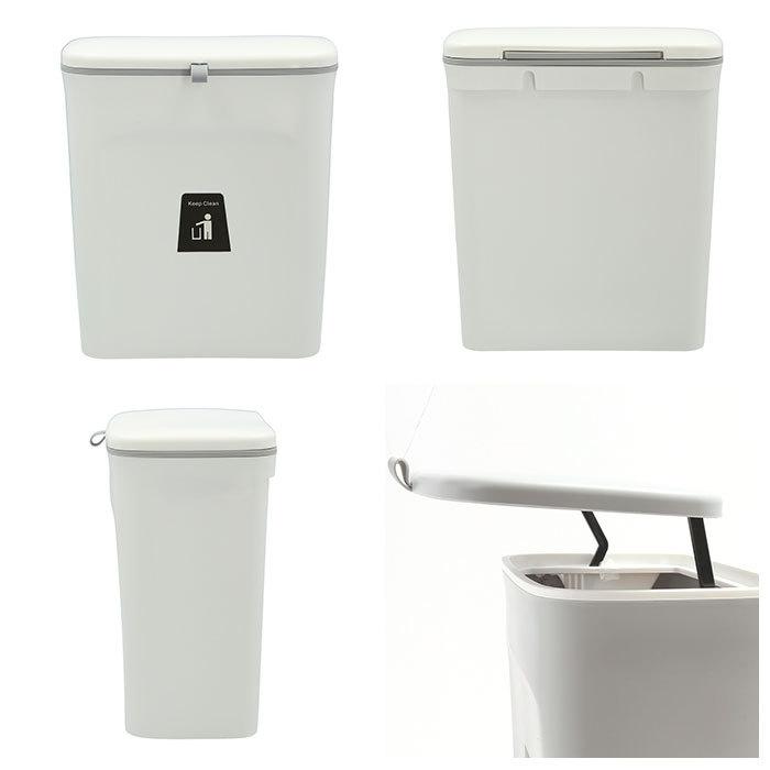 ゴミ箱 通販ゴミ箱 壁掛け おしゃれ キッチン ごみ箱 ダストボックス ごみばこ 蓋付き 蓋つき 三角コーナー 生ごみ リビング ミニ 分別 壁面収納 収納  ゴミ箱 |  | 12