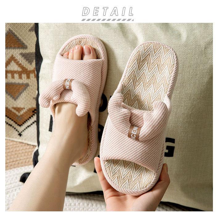 スリッパ 春 夏 秋 通販 かわいい 夏用 綿 麻 室内履き おしゃれ ルームシューズ 可愛い 前あき シンプル 新生活 日用品 トイレ ナチュラル レディース Backyard Family 通販 Paypayモール