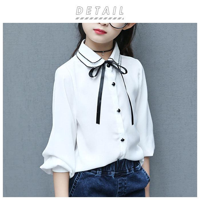 女の子 ブラウス 通販 入学式 卒業式 かわいい リボン 白 フォーマル 卒園式 入園式 子供服 キッズ トップス ジュニア 襟付シャツ フォーマル シャツ 160 Backyard Family 通販 Paypayモール