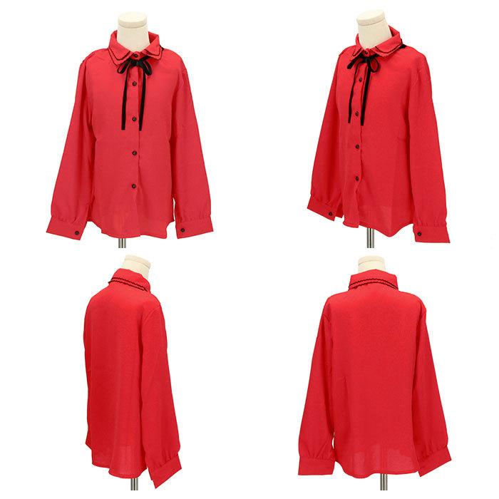 女の子 ブラウス 通販 入学式 卒業式 かわいい リボン 白 フォーマル 卒園式 入園式 子供服 キッズ トップス ジュニア 襟付シャツ フォーマル シャツ 160 女の子 |  | 05