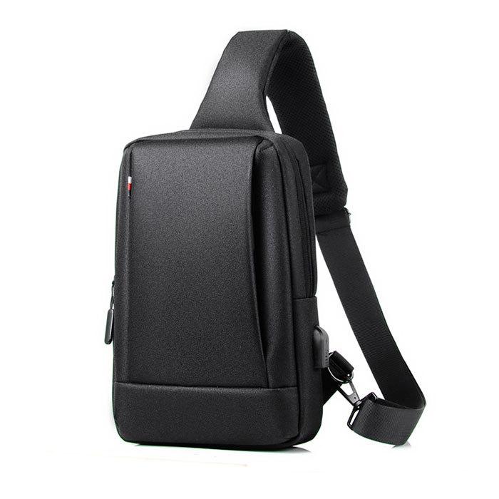 ボディバッグ メンズ 防水 通販 かっこいい 横型 ワンショルダー 大容量 usb ビジネス 斜め掛け 薄型 ショルダーバッグ 斜めがけバッグ 通勤 通学 ボディバッグ | 