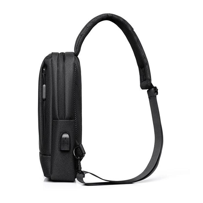 ボディバッグ メンズ 防水 通販 かっこいい 横型 ワンショルダー 大容量 usb ビジネス 斜め掛け 薄型 ショルダーバッグ 斜めがけバッグ 通勤 通学 ボディバッグ |  | 04