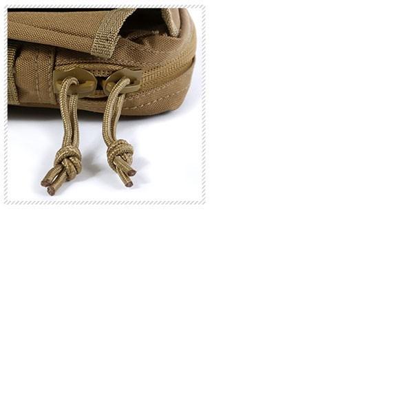 ポーチ メンズ ミリタリー ビガーポーチ おしゃれ ナイロン 丈夫 MOLLE対応 PALS シンプル 多機能 アウトドア 無地 カーキ ベルト リュック 取り付け BP062YN | MILITARY | 08