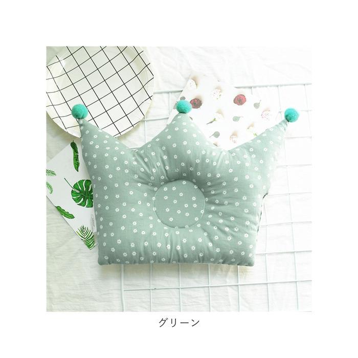 ベビー枕 通販 ベビーまくら 赤ちゃんマクラ 赤ちゃん ベビー 枕 まくら ピロー 綿 コットン クラウン クラウン型 王冠 王冠型 かわいい おしゃれ 0歳 1歳 | ブランド登録なし | 25