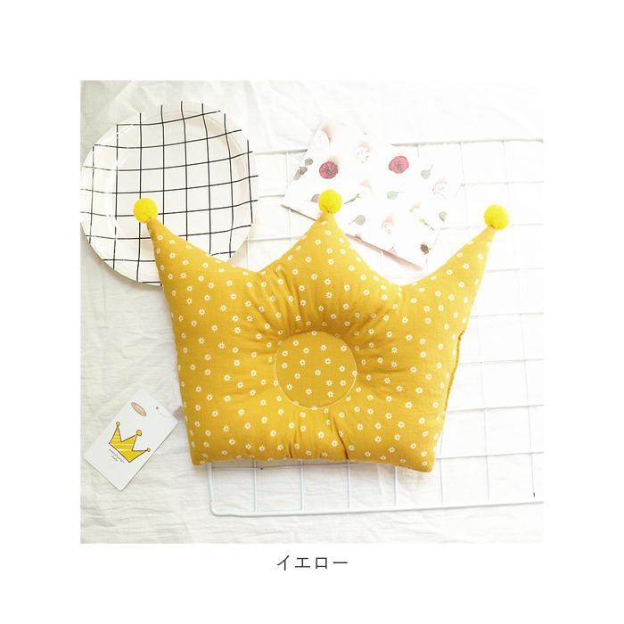 ベビー枕 通販 ベビーまくら 赤ちゃんマクラ 赤ちゃん ベビー 枕 まくら ピロー 綿 コットン クラウン クラウン型 王冠 王冠型 かわいい おしゃれ 0歳 1歳 | ブランド登録なし | 26