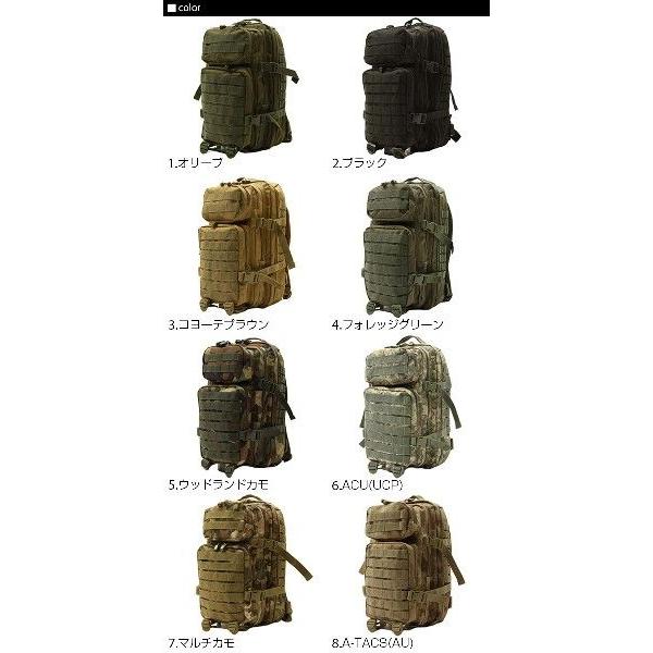 リュック メンズ 大容量 アサルトリュック ミリタリー MOLLE PALS 通学 通勤 ナイロン 丈夫 アウトドア バックパック トレッキング 迷彩 カモフラ 無地 YMCLKY | Minnetonka | 09