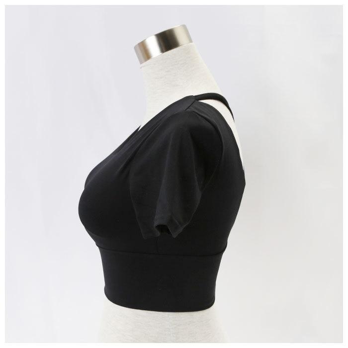 ヨガウェア トップス カップ付 通販 半袖 ブラトップ インナー シャツ フィットネスウェア ランニング ジョギング おしゃれ かわいい ヨガウェア |  | 03