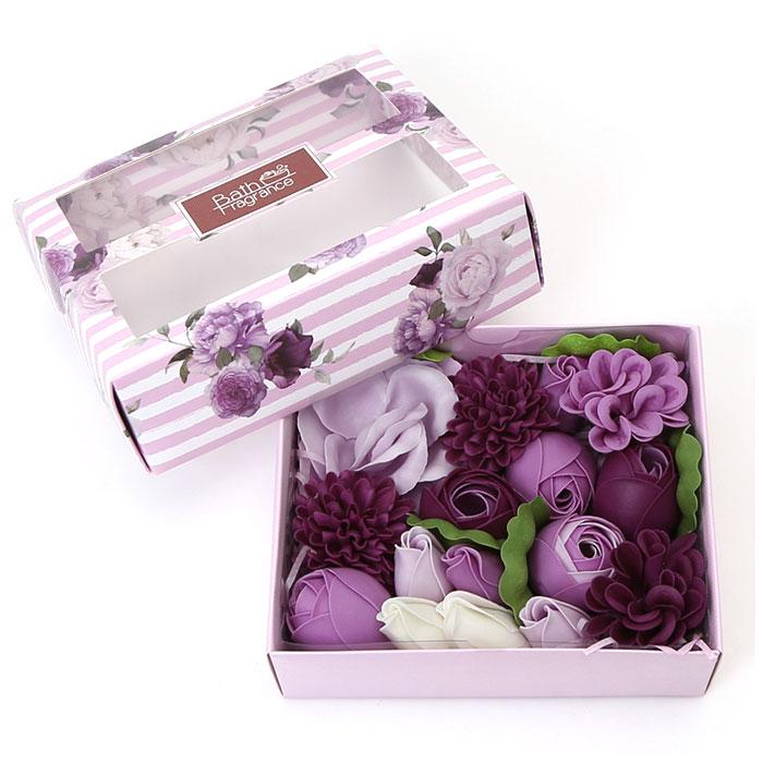 ソープフラワー 通販ソープフラワー ボックス 入浴剤 ブリッランテ Brillante フラワーボックス 花の形 花びら 造花 ギフト 石鹸 せっけん ソープフラワー | ブランド登録なし | 04