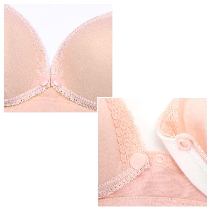 授乳ブラ ノンワイヤー 通販 前開き 可愛い 垂れ 前あき マタニティ ブラ ママ 産前産後 妊娠中 レディース インナー ブラジャー スナップボタン 授乳ブラ | BACKYARD FAMILY | 15