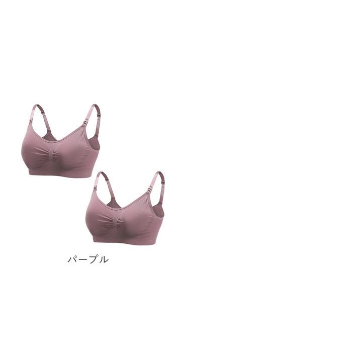 授乳ブラ セット 通販 前開き ノンワイヤー 可愛い 授乳 ブラジャー マタニティブラジャー シンプル 無地 ストラップオープン バストケア 開けやすい 授乳ブラ | ブランド登録なし | 15