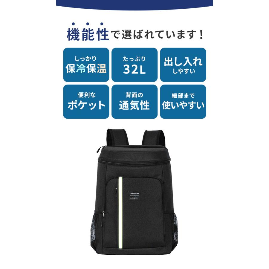 クーラーバッグ 保冷バッグ リュック 通販 クーラーバッグ 32L リュックサック 保冷リュック 大容量 ランチバッグ 保温バッグ 保冷バック リュック型 エコバッグ | BACKYARD FAMILY | 06