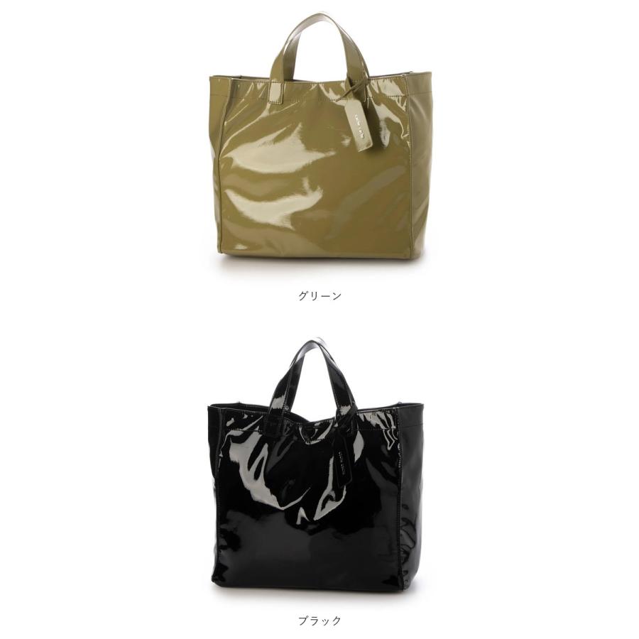 cachecache カシュカシュ トートバッグ エナメル 通販 トートバック トート 手提げバッグ 手提げバック 手提げ ハンドバッグ スクエア 四角 ポケット 上品 | cache cache | 21