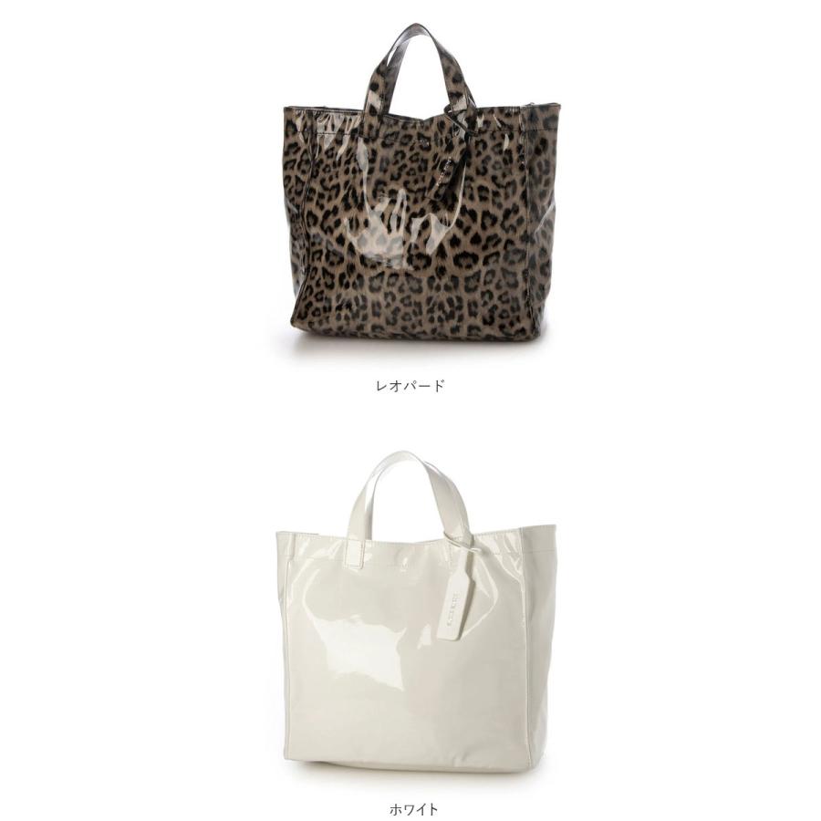 cachecache カシュカシュ トートバッグ エナメル 通販 トートバック トート 手提げバッグ 手提げバック 手提げ ハンドバッグ スクエア 四角 ポケット 上品 | cache cache | 22
