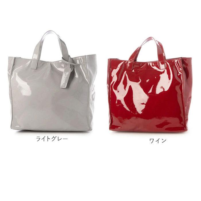 cachecache カシュカシュ トートバッグ エナメル 通販 トートバック トート 手提げバッグ 手提げバック 手提げ ハンドバッグ スクエア 四角 ポケット 上品 | cache cache | 24