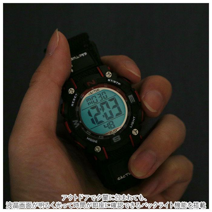 時計 通販時計 キッズ カクタス CAC-104 腕時計 デジタル デジタル時計 リストウォッチ 子供 子ども 男の子 女の子 子供用 小学生 防水 10気圧防水 時計 |  | 10