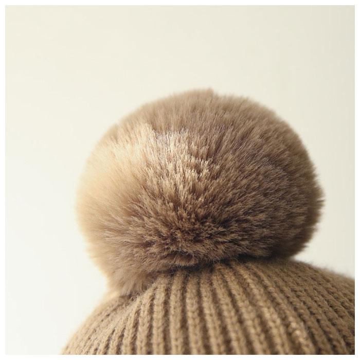 ニット帽 キッズ 通販 ベビー 子供帽子 ニット帽子 防寒帽子 耳あて 帽子 ボア ぼうし 防寒 耳保護 かわいい 男女兼用 ボンボン 子供 子ども こども ニット帽 | ブランド登録なし | 13