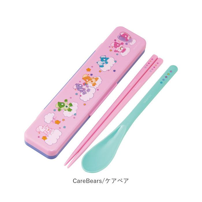 コンビセット 通販コンビセット 箸 スプーン 18cm カトラリー 抗菌 音が鳴らない キャラクター プーさん ミッキー こども 子ども キッズ 幼児 ＳＮ | スケーター | 18