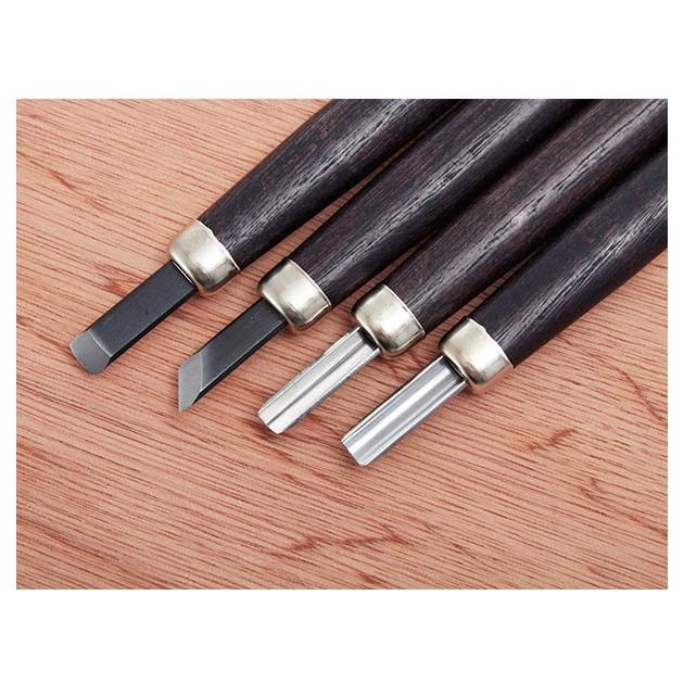 彫刻刀セット 小学校 女 男 4本組 右利き用 義春 よしはる 図工