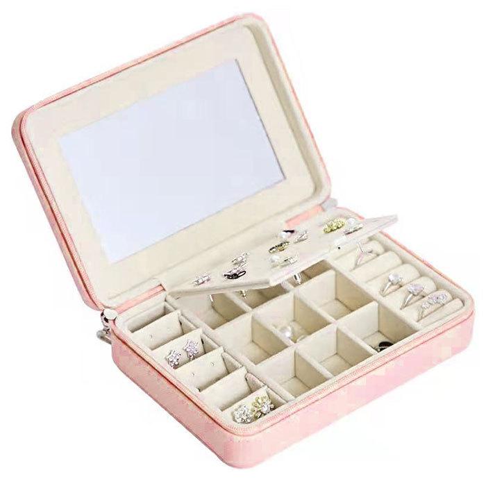 魅力の ジュエリーボックス 通販 携帯用 アクセサリーケース アクセサリー収納 おしゃれ アクセサリーボックス かわいい 指輪 リング ピアス ネックレス 持ち運び Columbiatools Com