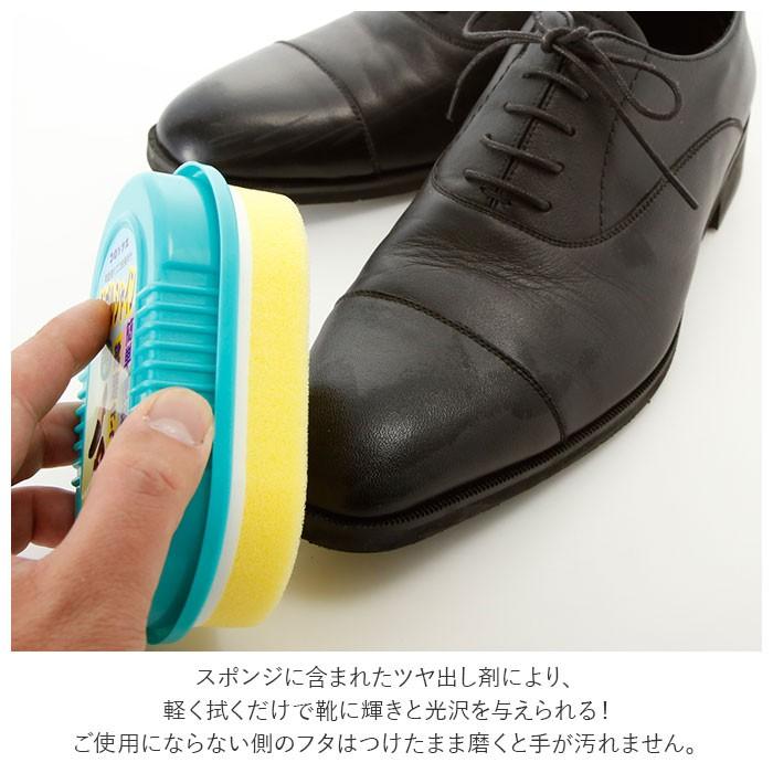靴磨きスポンジ まとめ買い 通販 COLUMBUS コロンブス ダブルシャイン 5個セット 靴みがき ツヤ出し スポンジ 無色 カラーレス ツヤ革用 革靴 靴磨きスポンジ | COLUMBUS | 02