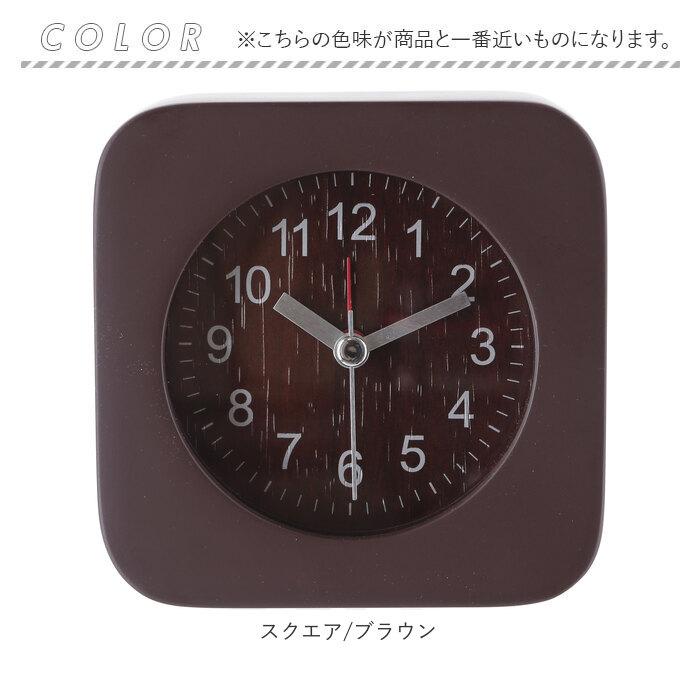 置時計 TABLE 通販TABLE CLOCK 置時計 ウッド 目覚まし時計 置き時計 アラームクロック アラーム 天然木 目覚まし 木製 時計 スクエア ラウンド 四角形 | ブランド登録なし | 19