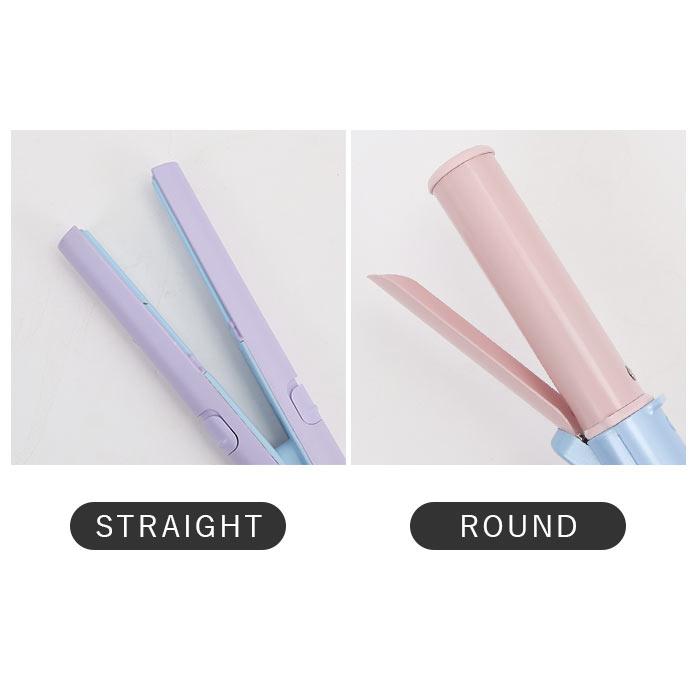 ヘアアイロン usb ヘアアイロン 通販 ストレート ラウンド ミニ コンパクト ワンカール 携帯 旅行 充電 ヘアケア ミニアイロン EasyStyler イージースタイラー | ブランド登録なし | 06