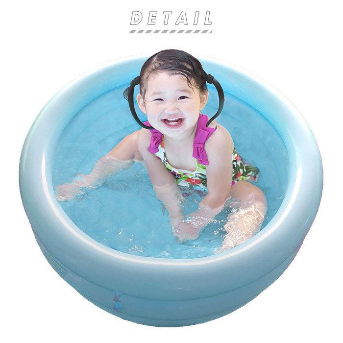 ビニールプール 子供用 通販 丸形クッションプール 家庭用プール 水遊び エアークッション 直径86cm コンパクト プール本体 庭 庭遊び ベランダ ビニールプール | BACKYARD FAMILY | 03