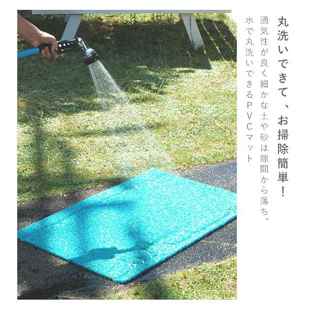 玄関マット おしゃれ 屋外 通販 室内 屋内 屋外用 大判 シンプル かわいい 泥落とし 敷物 丸洗い 水洗い 英文 ロゴ ストライプ トライアングル 玄関マット | SPICE（バイク用品） | 09
