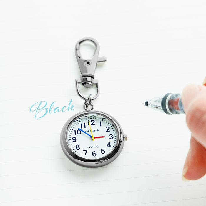 ナースウォッチ 通販ナースウォッチ 時計 キーホルダー 懐中時計 ナスカン おしゃれ キーリング シンプル リュック ランドセル 電池 小さめ 通勤 ナースウォッチ | BACKYARD FAMILY | 06