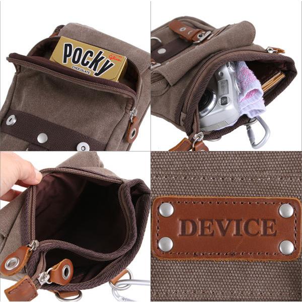 DEVICE ボディバッグ メガ ヒップバッグ バッグ 定番 キャンバス シザーバッグ チョークバッグ 7インチタブレット対応 |  | 06