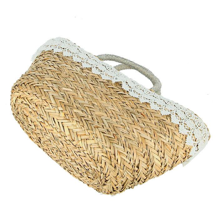 かごバッグ トート 通販 巾着 かご バッグ レディース おしゃれ かわいい シンプル シーグラス 水草 軽量 レース 夏 春夏 レース 花 フラワー かごバッグ |  | 07