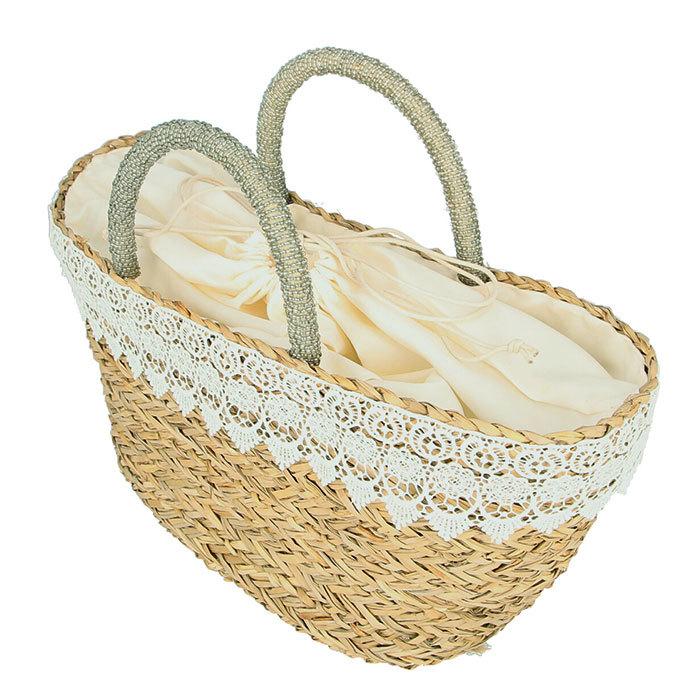 かごバッグ トート 通販 巾着 かご バッグ レディース おしゃれ かわいい シンプル シーグラス 水草 軽量 レース 夏 春夏 レース 花 フラワー かごバッグ |  | 08