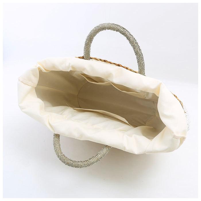 かごバッグ トート 通販 巾着 かご バッグ レディース おしゃれ かわいい シンプル シーグラス 水草 軽量 レース 夏 春夏 レース 花 フラワー かごバッグ |  | 10