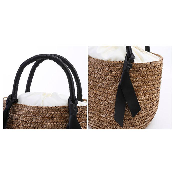 かごバッグ トート 通販 トートバッグ 小さめ リボン 夏 春夏 おでかけ 巾着 ストロー 丸型 ストローバッグ おしゃれ かわいい シンプル ナチュラル かごバッグ |  | 09