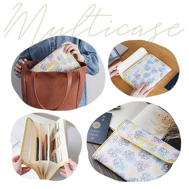 母子手帳ケース ディズニー ジャバラ disney 使いやすい マルチケース 通帳ケース カード 二人用 ファスナー かわいい ワンタッチ 出産祝い おしゃれ |  | 30