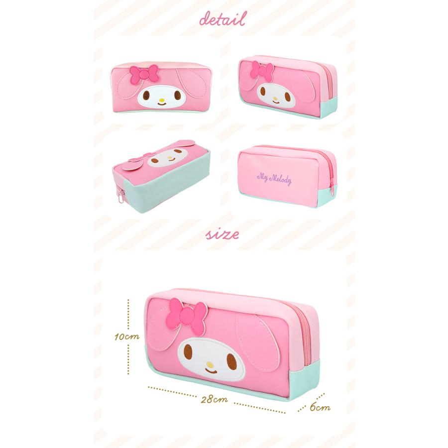 ペンケース 通販ペンケース キャラクター 可愛い かわいい ペンポーチ 大容量 女の子 小学生 中学生 おしゃれ ファスナー ハローキティ マイメロディ ペンケース | T'S FACTORY | 23