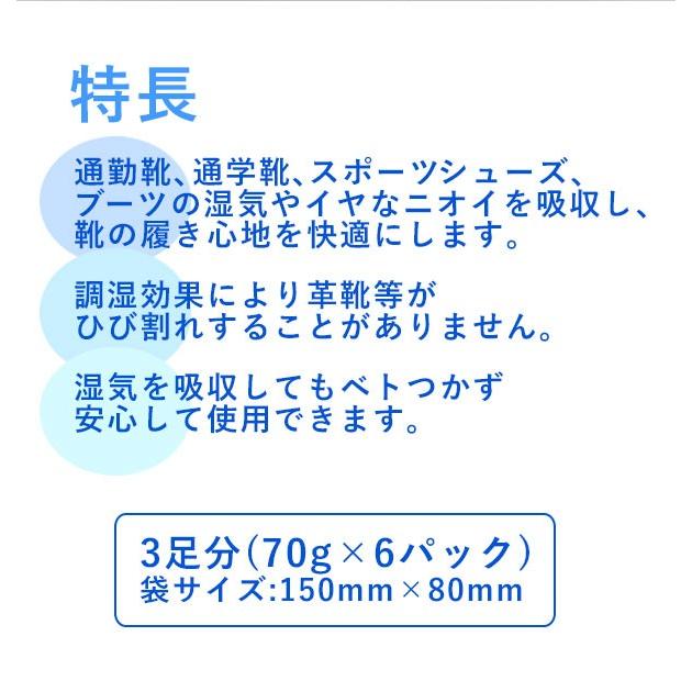 靴用消臭剤 靴 消臭 靴用消臭剤 ドライナウ 靴用 除湿剤 70g 6パック 3足分 靴専用 脱臭 乾燥 ニオイ対策 繰り返し 運動靴 ブーツ レディース メンズ |  | 02