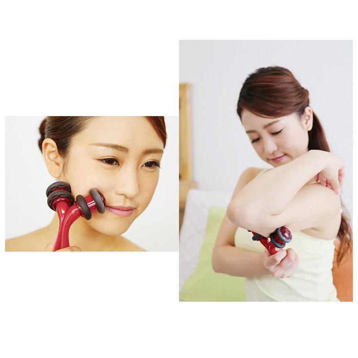 マッサージ ローラー 通販 リフトレージュ フェイスローラー フェイスマッサージ 太もも 足 顔 ウエスト 美顔ローラー ハンディマッサージャー マッサージ |  | 04